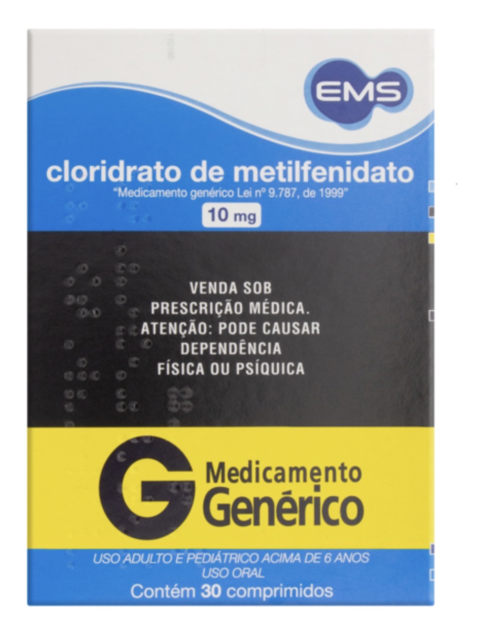 Ritalina Genérico 30Cp